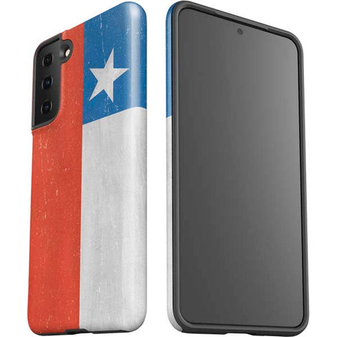 Chile Flag Distressed Galaxy S21 Plus 5G Pro Case